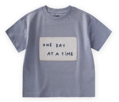 One Day At A Time Aplikeli T-Shırt 2-10 Yaş