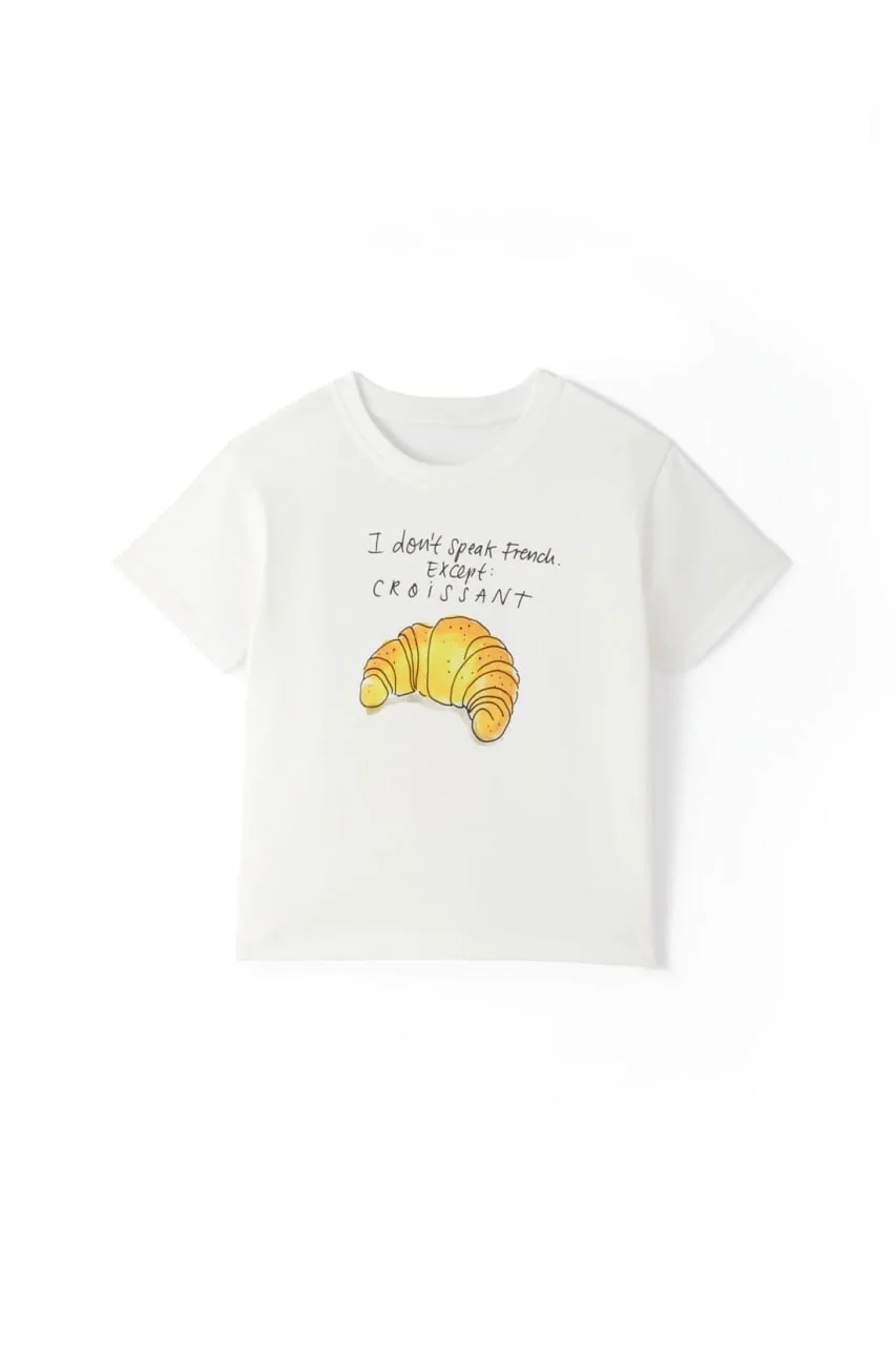 Croissant Mood Tişört