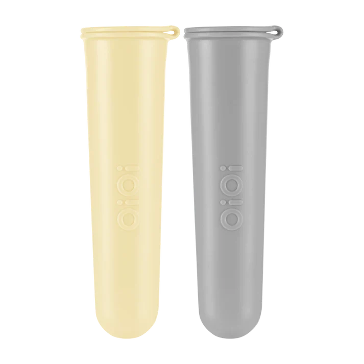 OiOi Buz Buz Silikon Dondurma Kalıbı Mellow Yellow ve Powder Grey