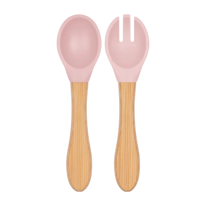 OiOi Mama Kaşığı + Çatal Pinky Pink