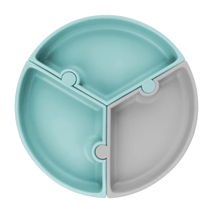 OiOi Puzzle Aqua Green Powder Grey