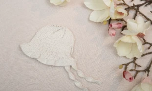 Magnolia Volanlı Şapka Ekru