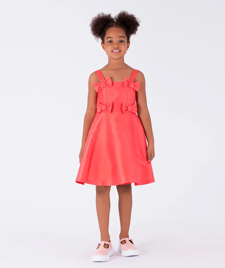 Carioca Rose Orange Dress