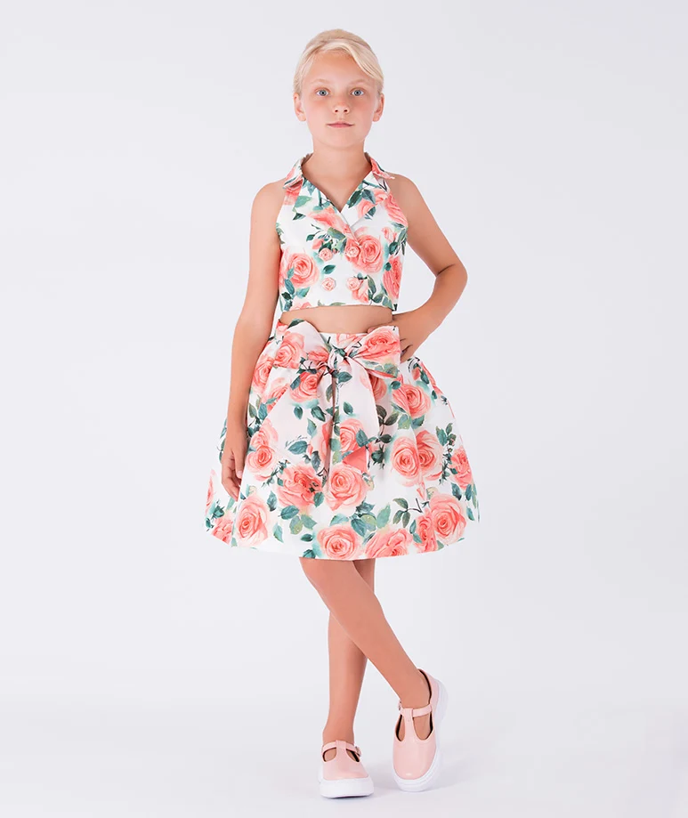 Carioca Floral Orange Floral Blouse