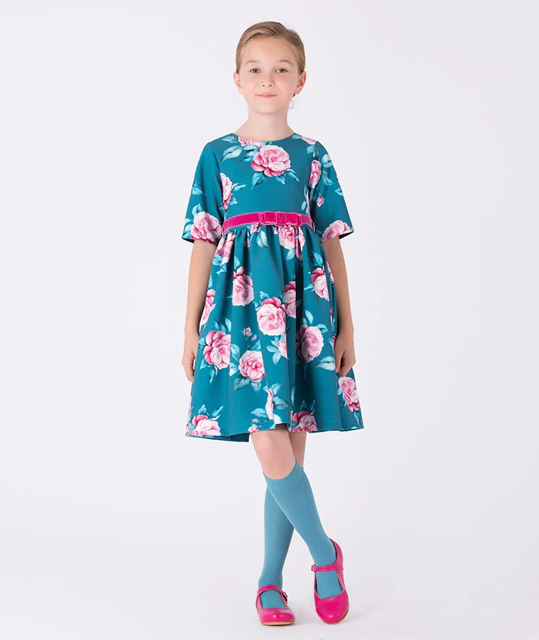 Savaya Azure Floral Dress