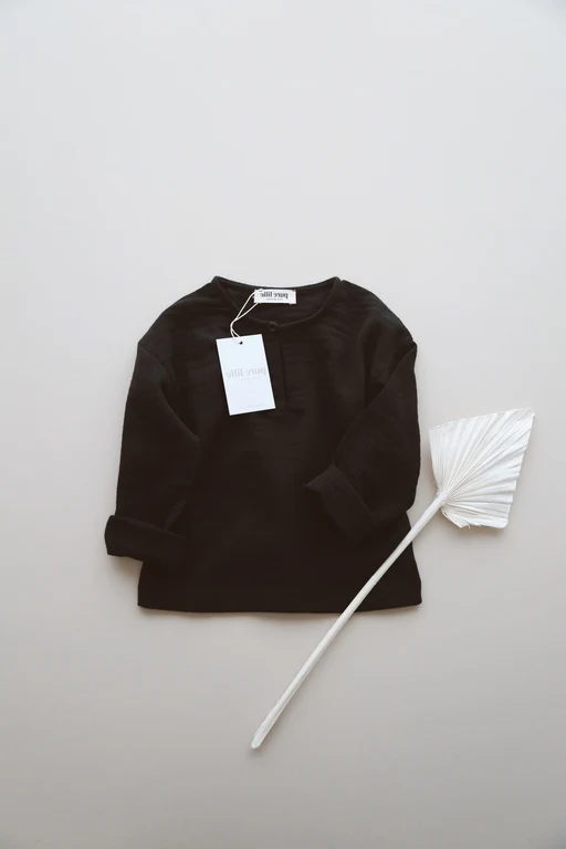 Müslin Shirt Siyah