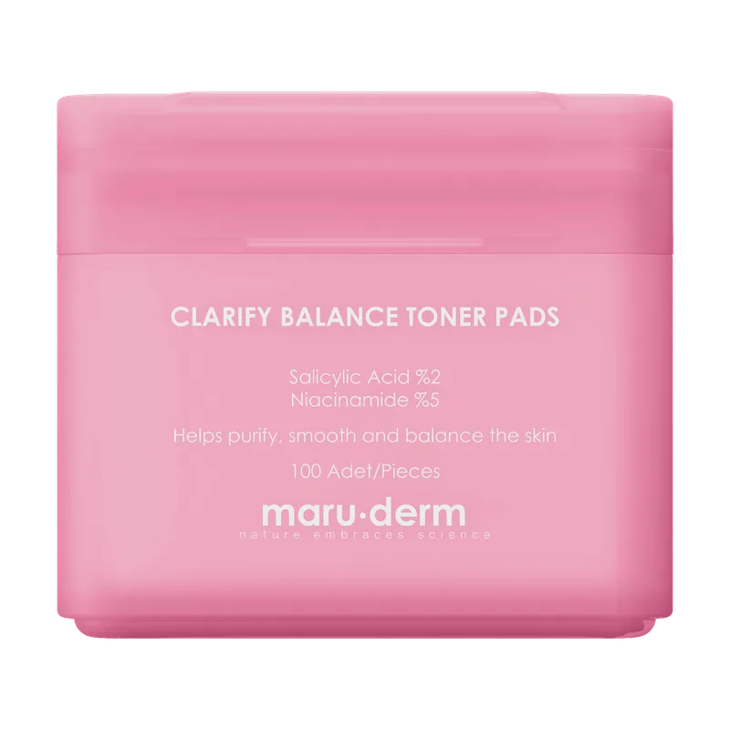 Maruderm Toner Pads Clarify Balance 100 Pcs