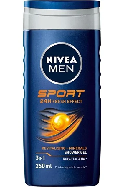 Nivea Men Sport 250 ml 3'ü 1 Arada Duş Jeli