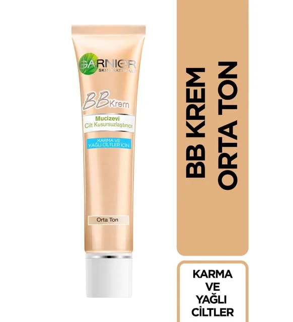 Garnier BB Krem Karma ve Yağlı Cilt Orta Ton 40 ml