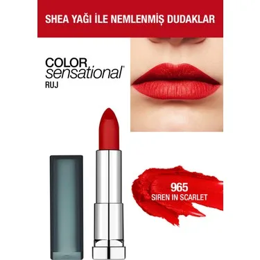 Maybelline Ruj Color Sensational Mattes 965 Siren In
