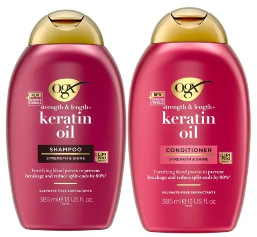 Ogx İkili Keratin Oil Shampoo + Cond