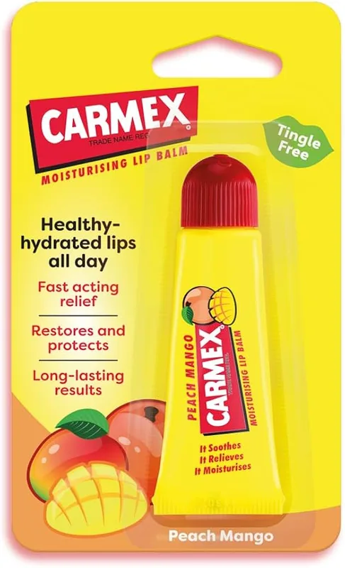Carmex Lip Balm Tube Peach & Mango 10 g