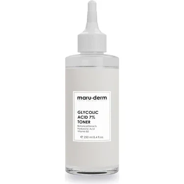 Maruderm %7 Glikolik Asit Aydınlatıcı Tonik -Leke Karşıtı ve Cilt Yenileyici AHA Tonik 250 ML
