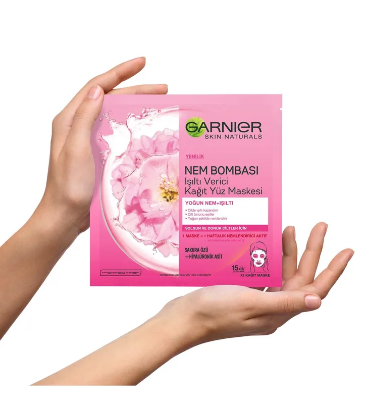 Garnier Işıltı Verici Kağıt Maske