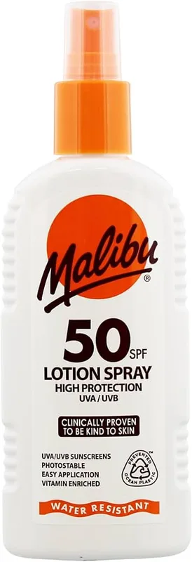 Malibu 200 ml 50 SPF Lotion Spray