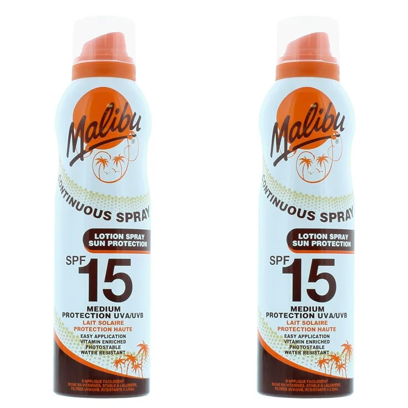 Malibu Güneş Losyonu Spray 15 SPF 175 ml