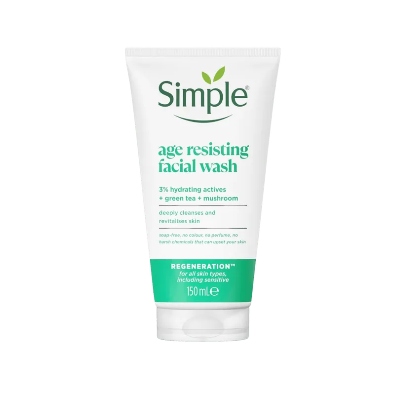 Simple Yaşlanma Karşıtı Yüz Yıkama 150 ml