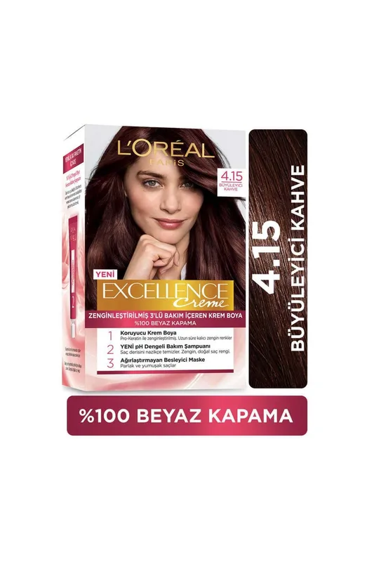 L'Oréal Excellence Crème 4.15 Büyüleyici Kahve Saç Boyası