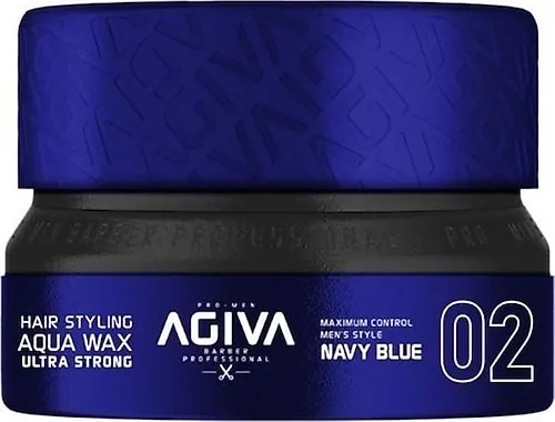 Agiva Navy Blue Hair Styling Aqua Wax Ultra Strong