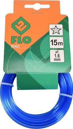 FLO 1,6 mm x 15 m Yıldız Kesitli Tırpan Misinası