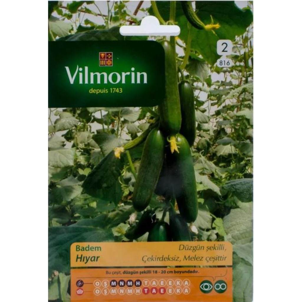Vilmorin Badem Hıyar 30 Çekirdek Salatalık Tohumu