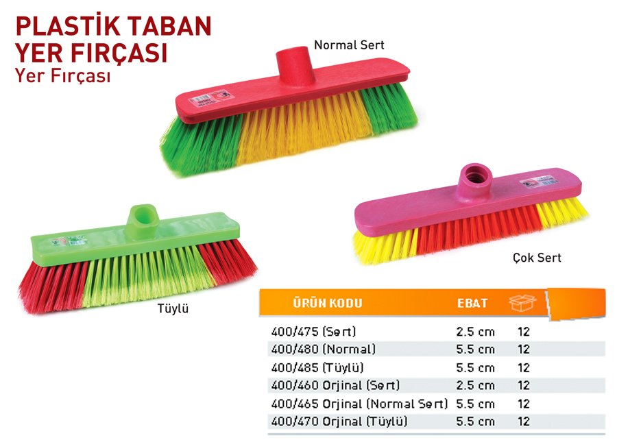 Plastik Taban Çok Sert Yer Fırçası