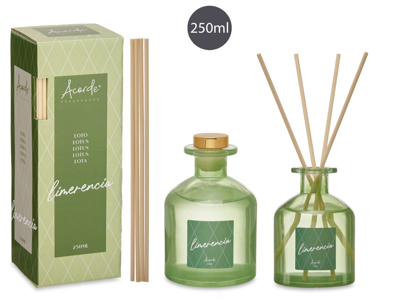 Accorde 250ml Lotus Diffuser with Sticks
