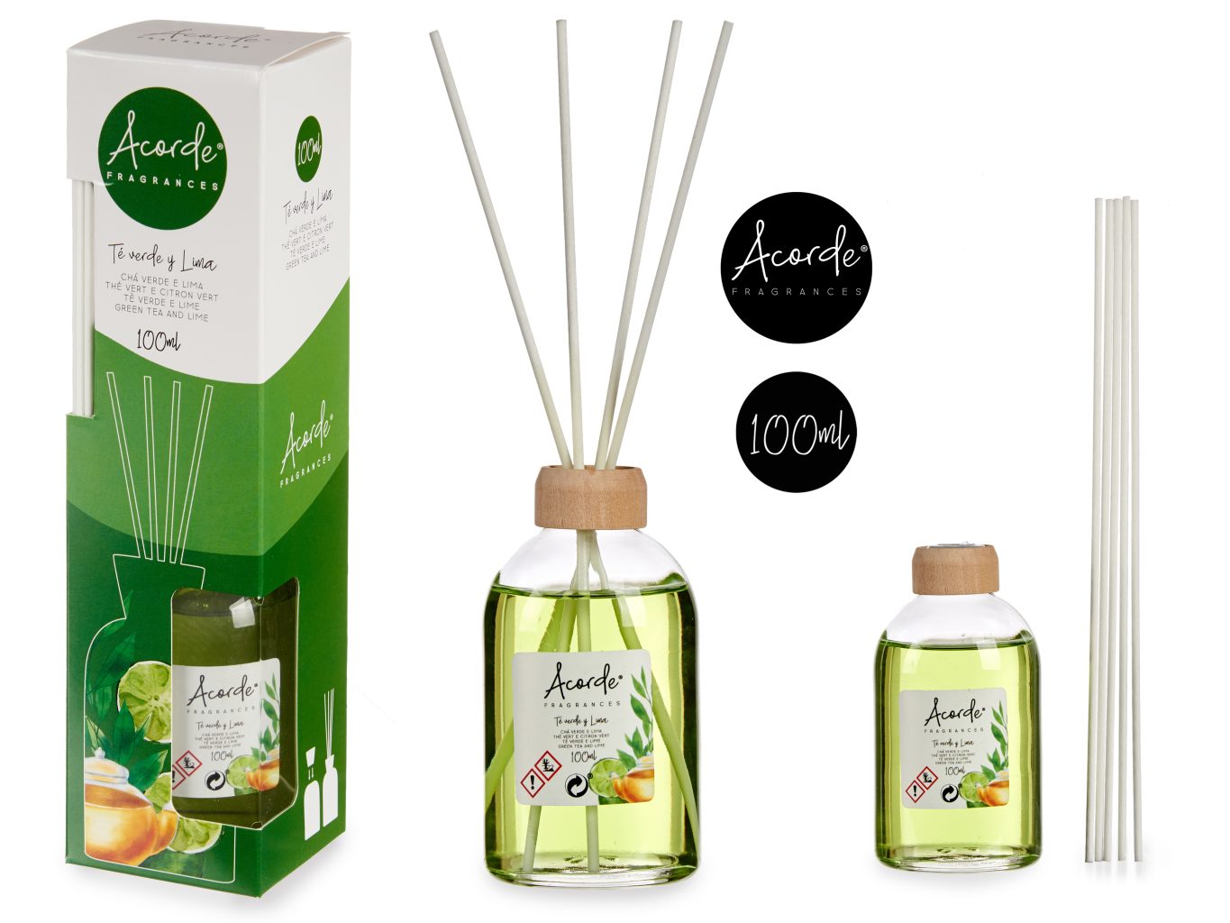Accorde 100ml Green Lime Stick Diffuser