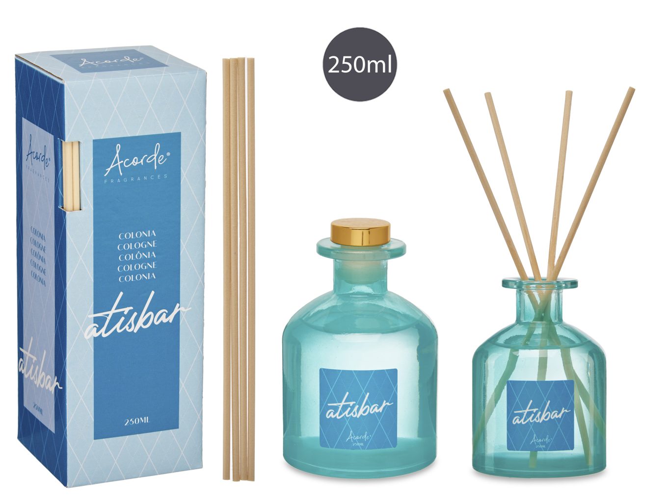Accorde 250ml Cologne Diffuser with Sticks