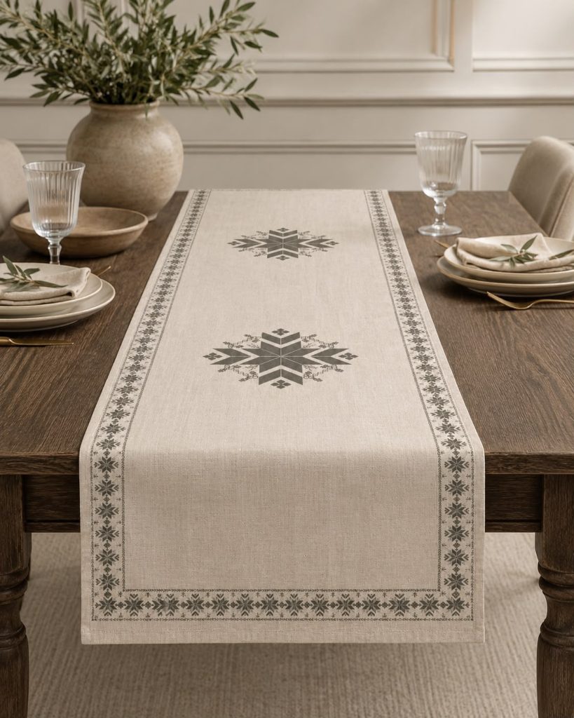 Lefkara Lace 40x140 cm Masa Runner Örtüsü