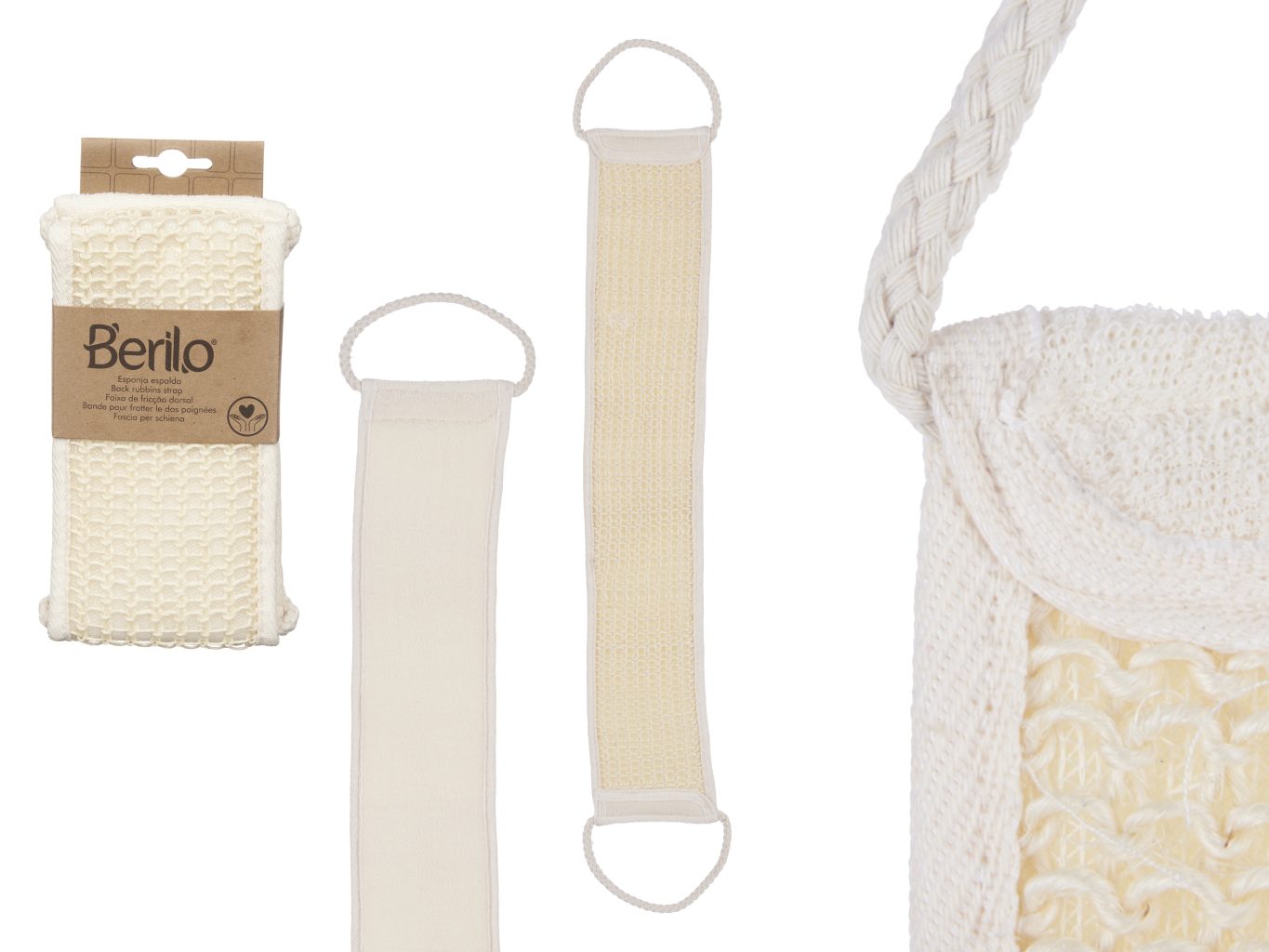 Berilo Braided Back Rubbing Strap W Handles