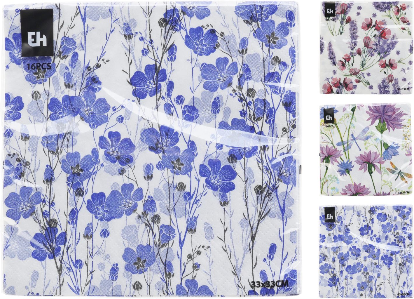 Napkins 33X33CM 16PCS 3PL