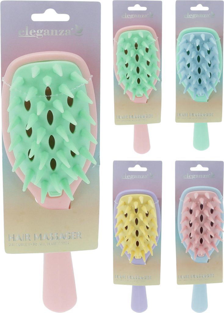 Hairbrush 240X76X54MM 4ASS