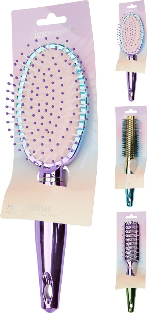 Hairbrush ABS 23cm 3ASS Shapes