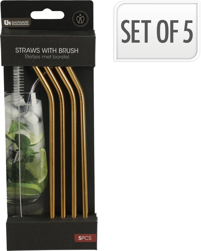 Drinking Straws SET/5 İncl Bru