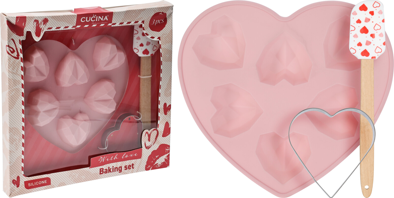 Baking Set 3PCS Silicone Valen
