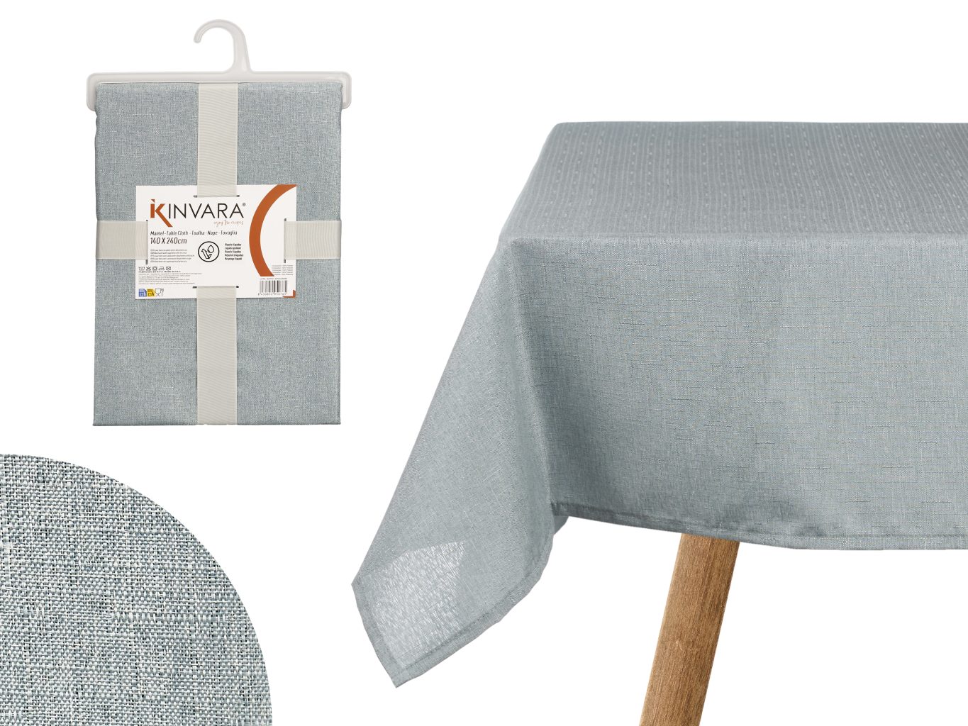 Giftdecor MASA Örtüsü 140X240CM Pale Blue