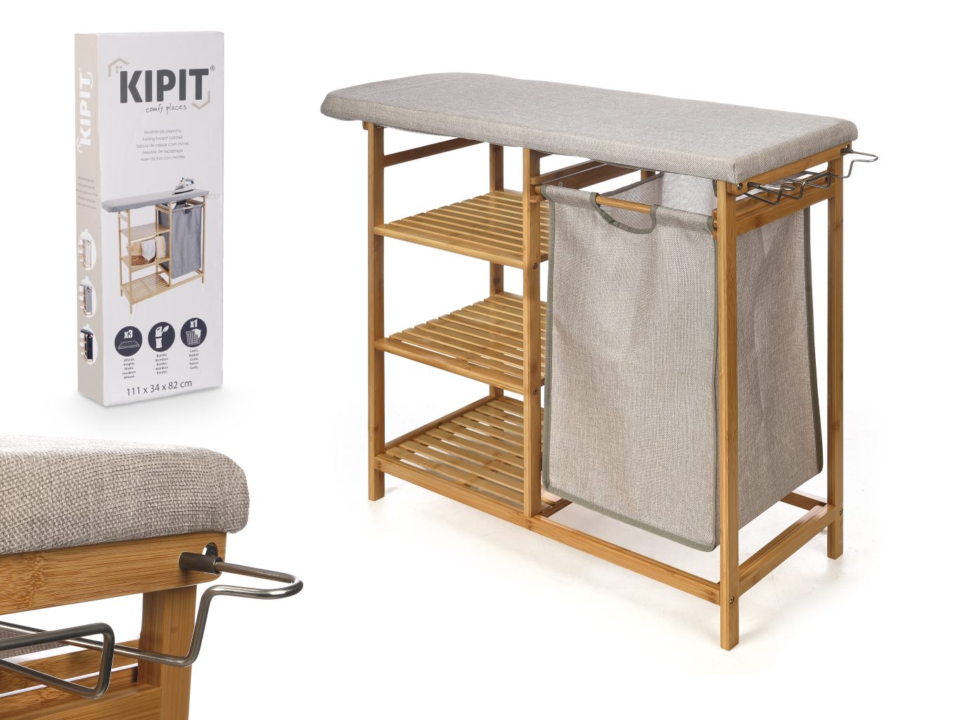 Giftdecor Bambu Ütü Masası White