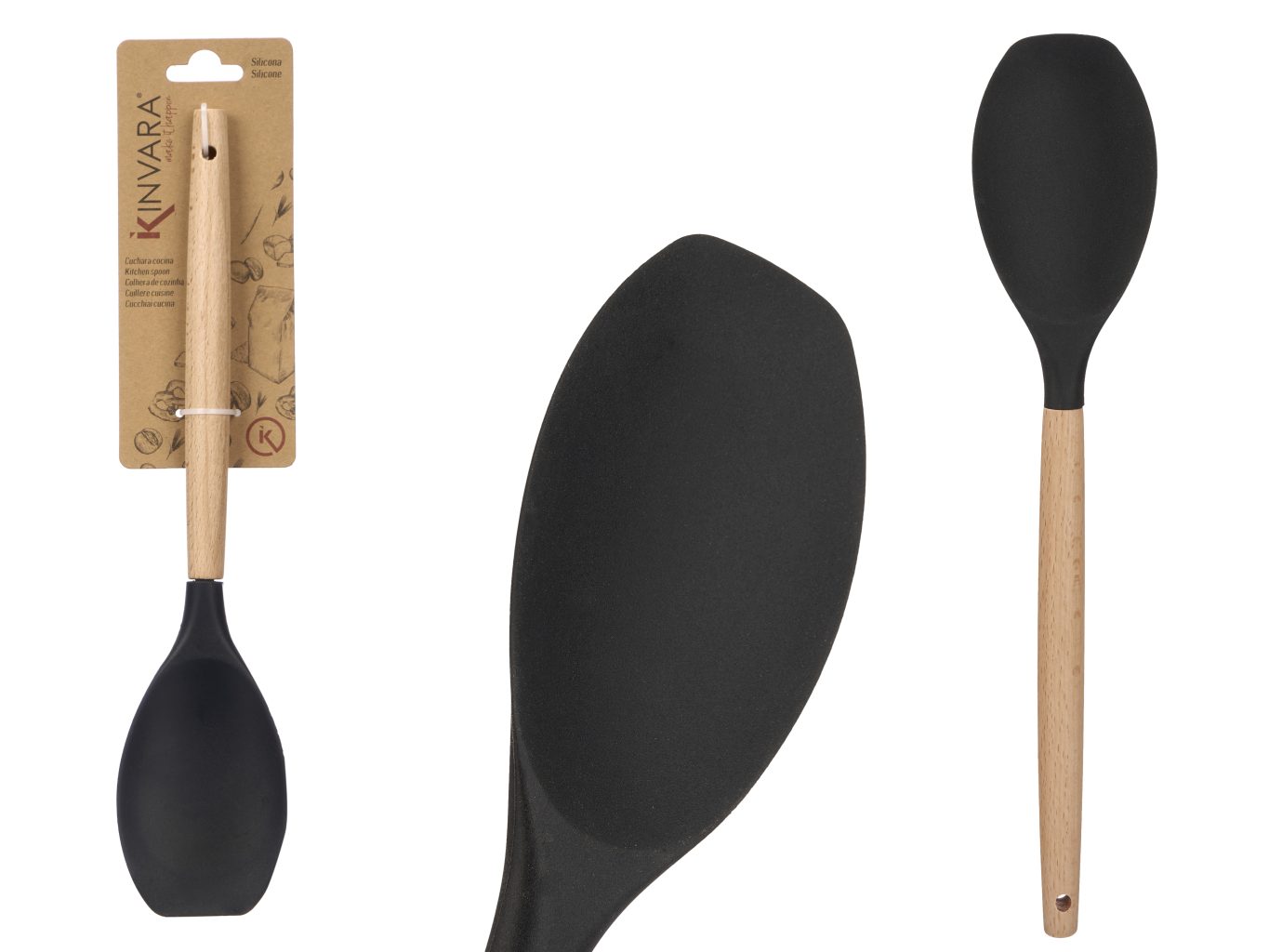 Kinvara Wood Silikon Kaşık