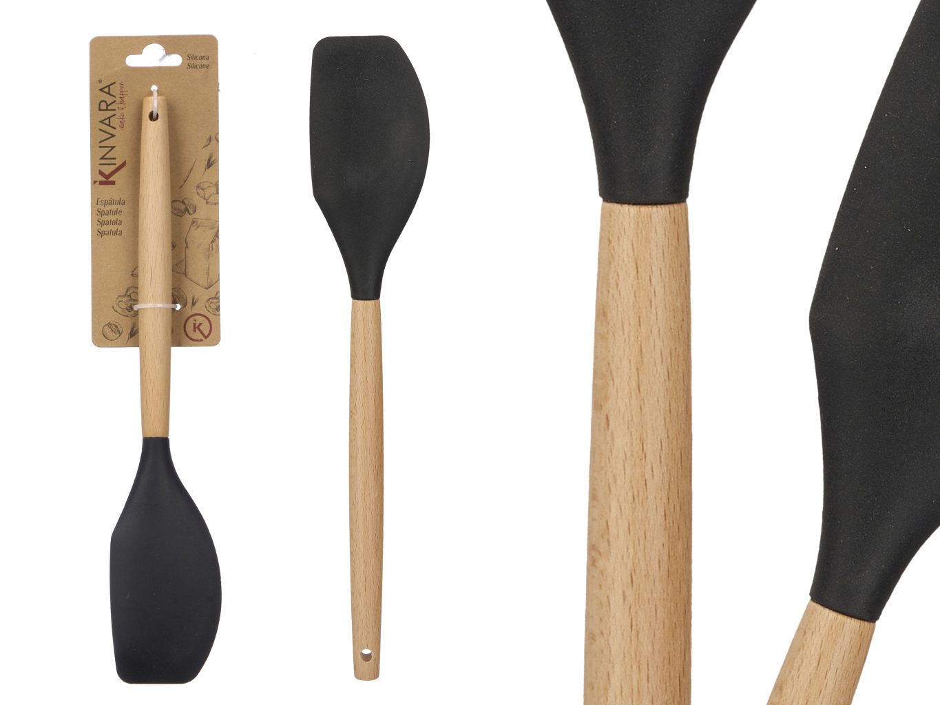 Kinvara Wood Silikon Butter Spatula