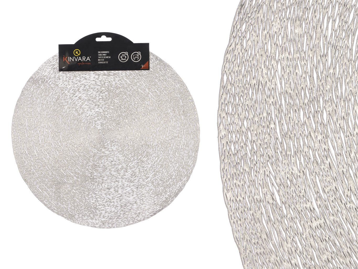 Kinvara Silver Striped Amerikan Servis