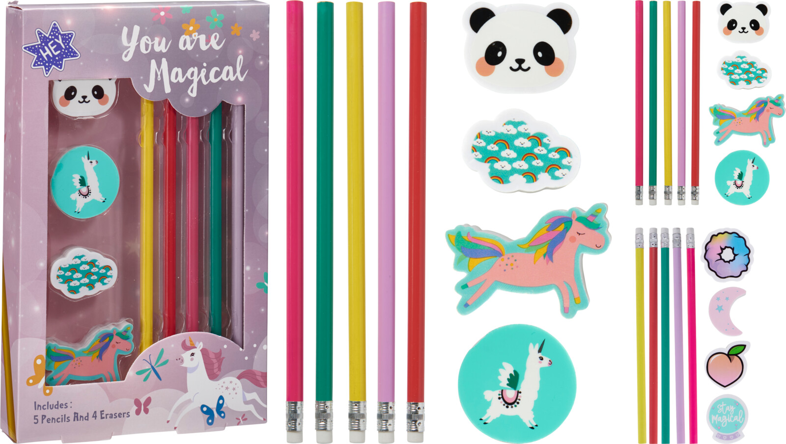 Pencils and Eraser Set