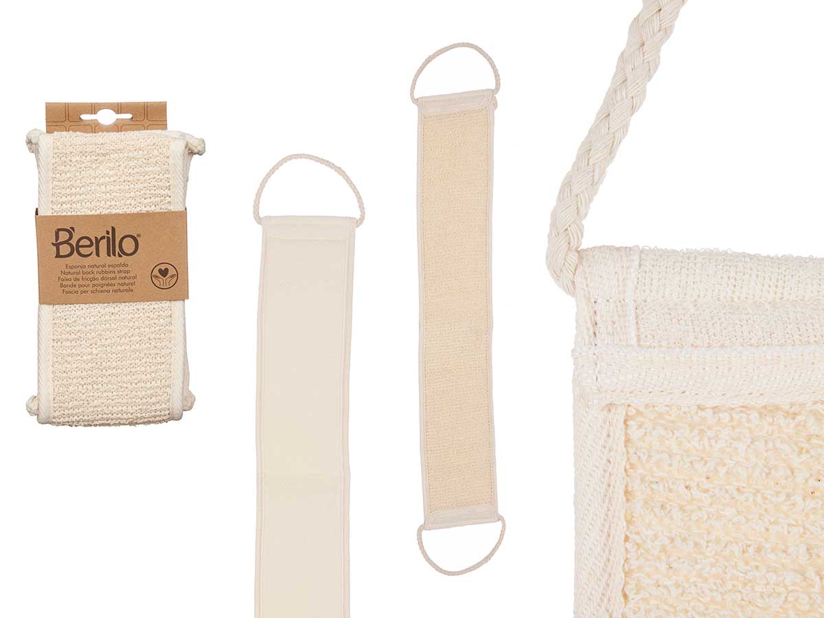 Natural Faprilic Back Rubbing Strap W Handles