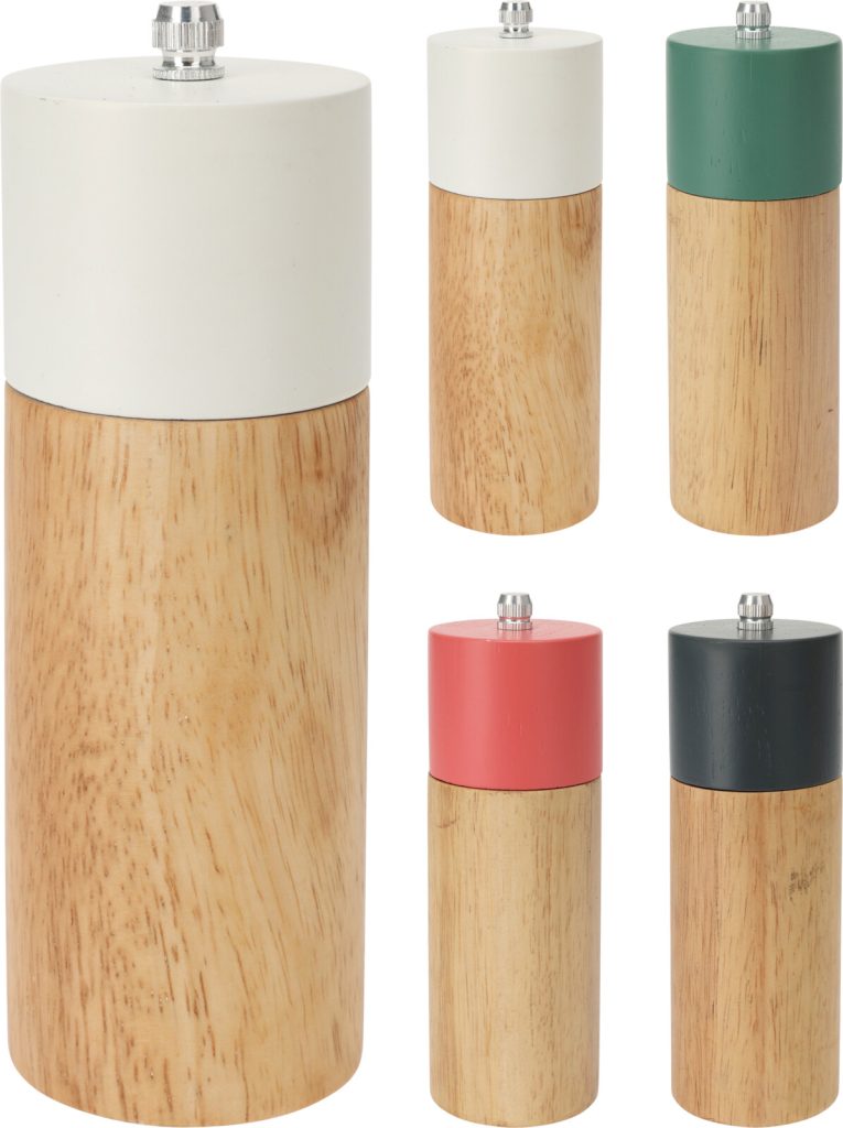 KPM2024-427 / Leaf Peppermill Rubberwood 55X165MM