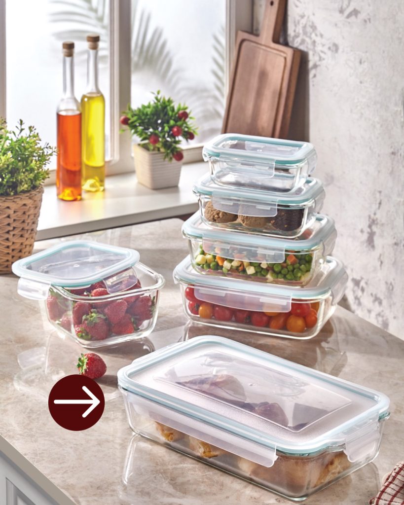 Lock & GO 2200ml Cam Saklama Kabı