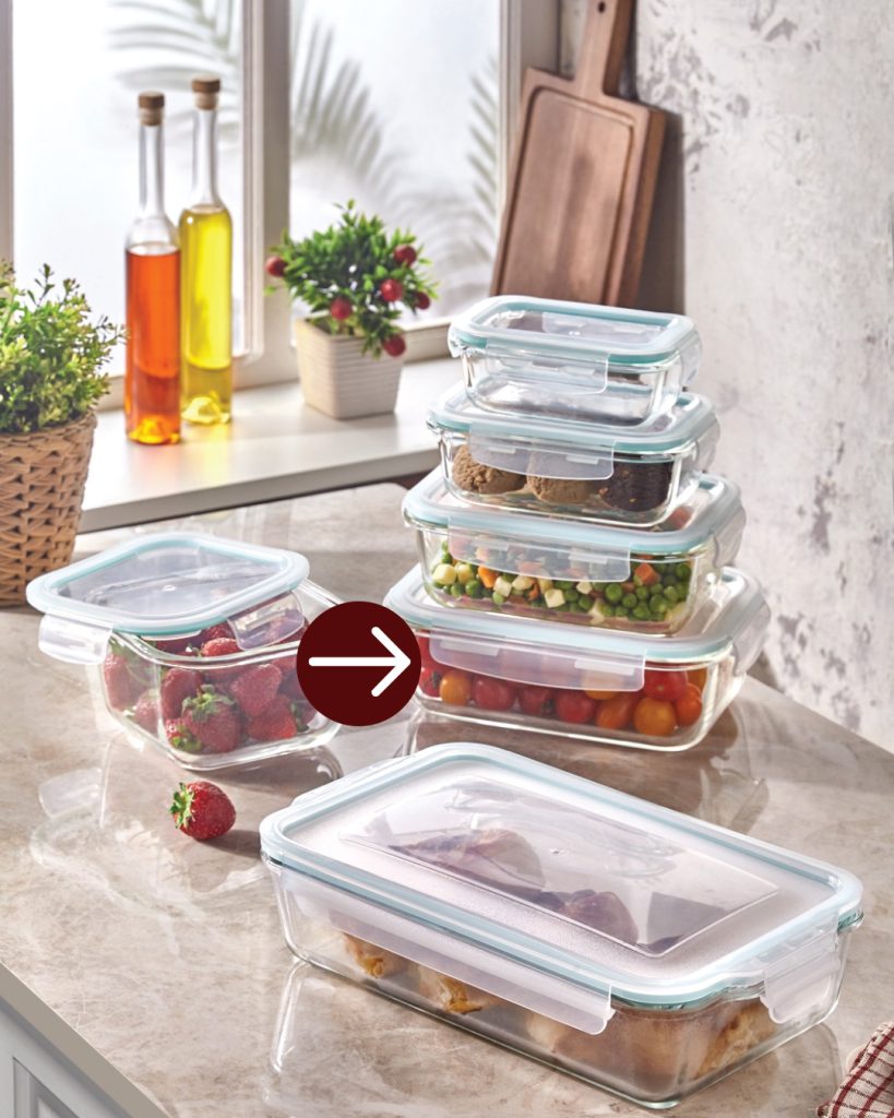 Lock & GO 1520ml Cam Saklama Kabı