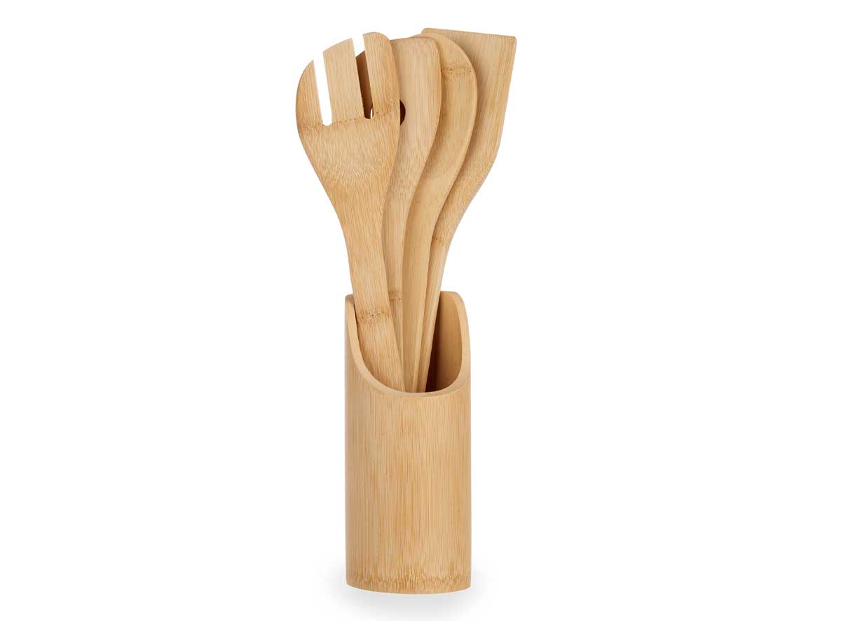 Kinvara Bamboo 5PRÇ Utensil Set