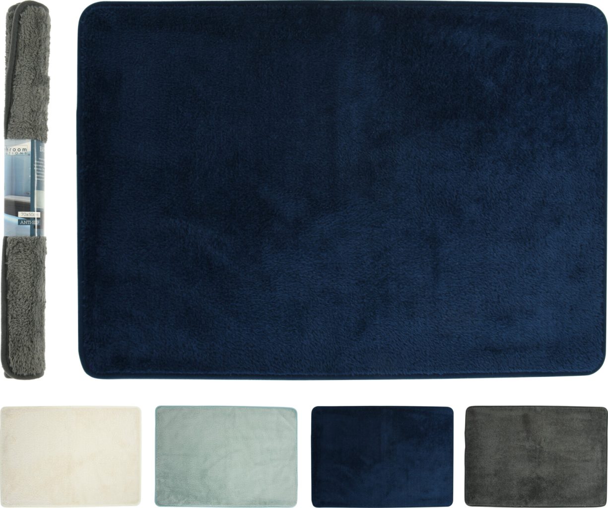 Bath Mat Micro Fiber 4ASS CLR