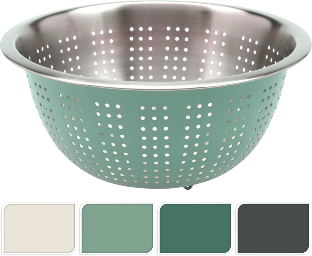 KPM2024-042 / Leaf Colander 28cm 4ASS CLR