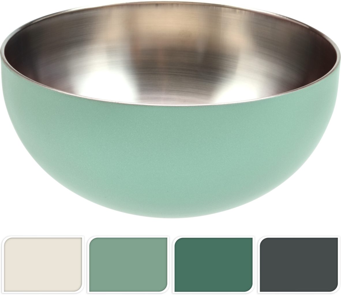 KPM2024-046 / Leaf Bowl Stainless Steel 4ASS CLR